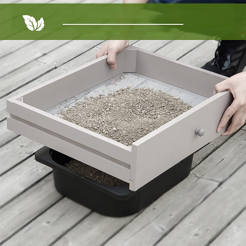 Masă de bancă pentru ghiveci, stație de lucru de grădină cu ecran de sită, chiuvetă și coșuri detașabile