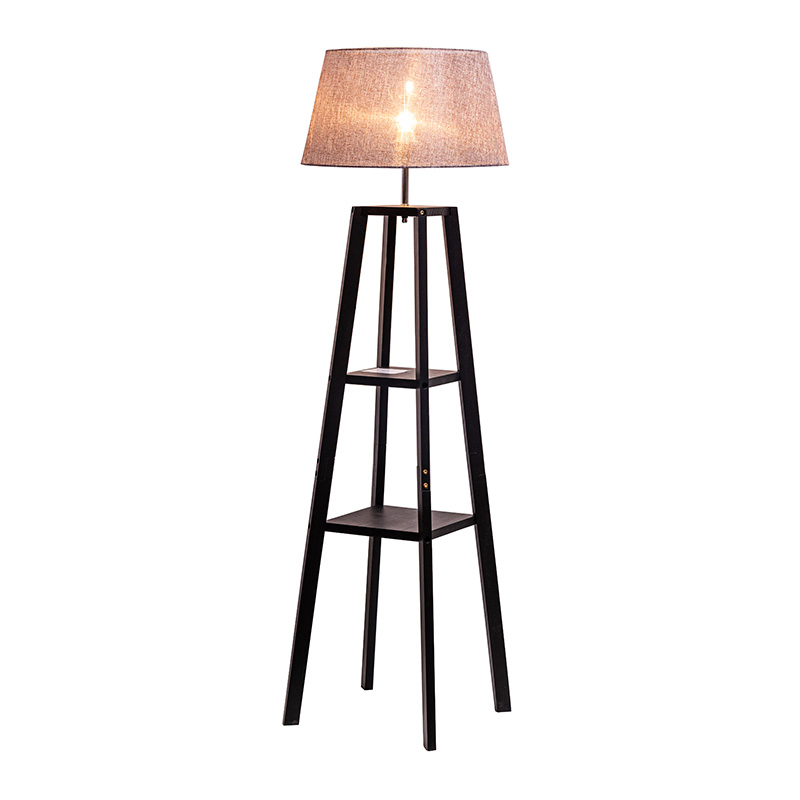 Lampă de podea modernă în picioare Lumină pentru dormitor cu abajur tambur, întrerupător cu pedală