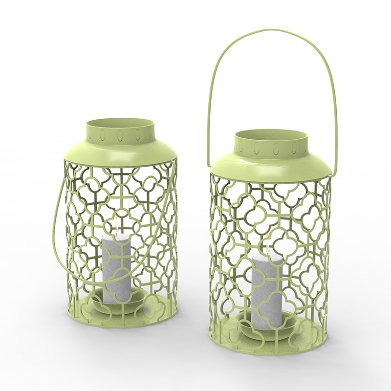 Lanternă din metal cu lumânare care funcționează cu baterii - neagră tradițională, lanternă de 17 inchi