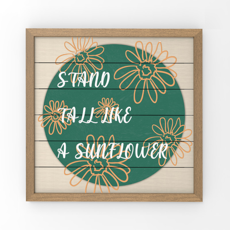 Decor de perete din lemn pentru mașină de cusut acasă