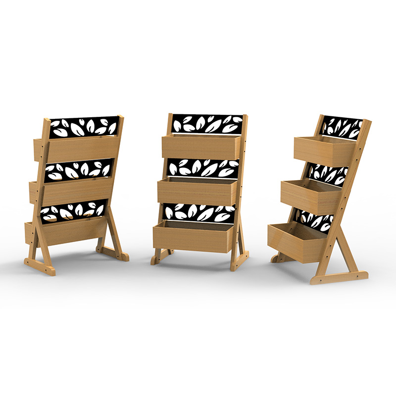 Jardinieră înălțată de grădină cu 3 niveluri