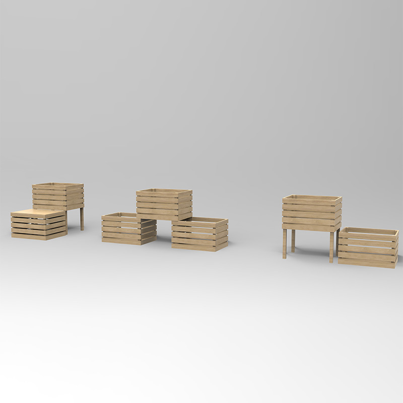 Cutie de jardinieră de sine stătătoare cu 3 niveluri pentru legume, ierburi, flori