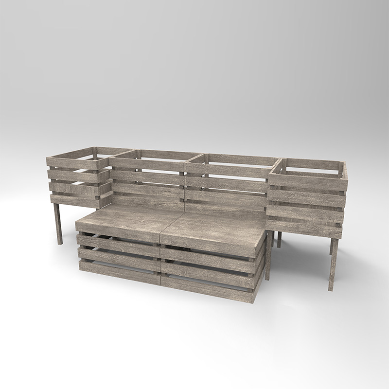 Cutie de jardinieră de sine stătătoare cu 3 niveluri pentru legume, ierburi, flori