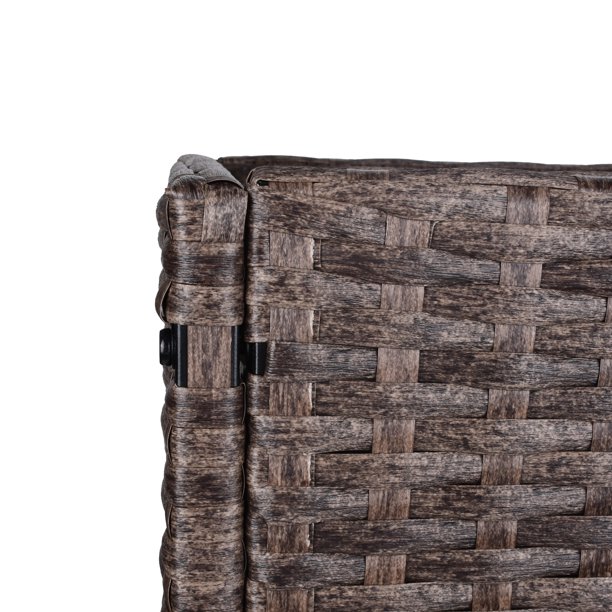 Cutie de jardiniera din ratan pentru interior/exterior, cu suport de depozitare a sculelor dedesubt și zonă de lucru ridicată, robustă, 28' H