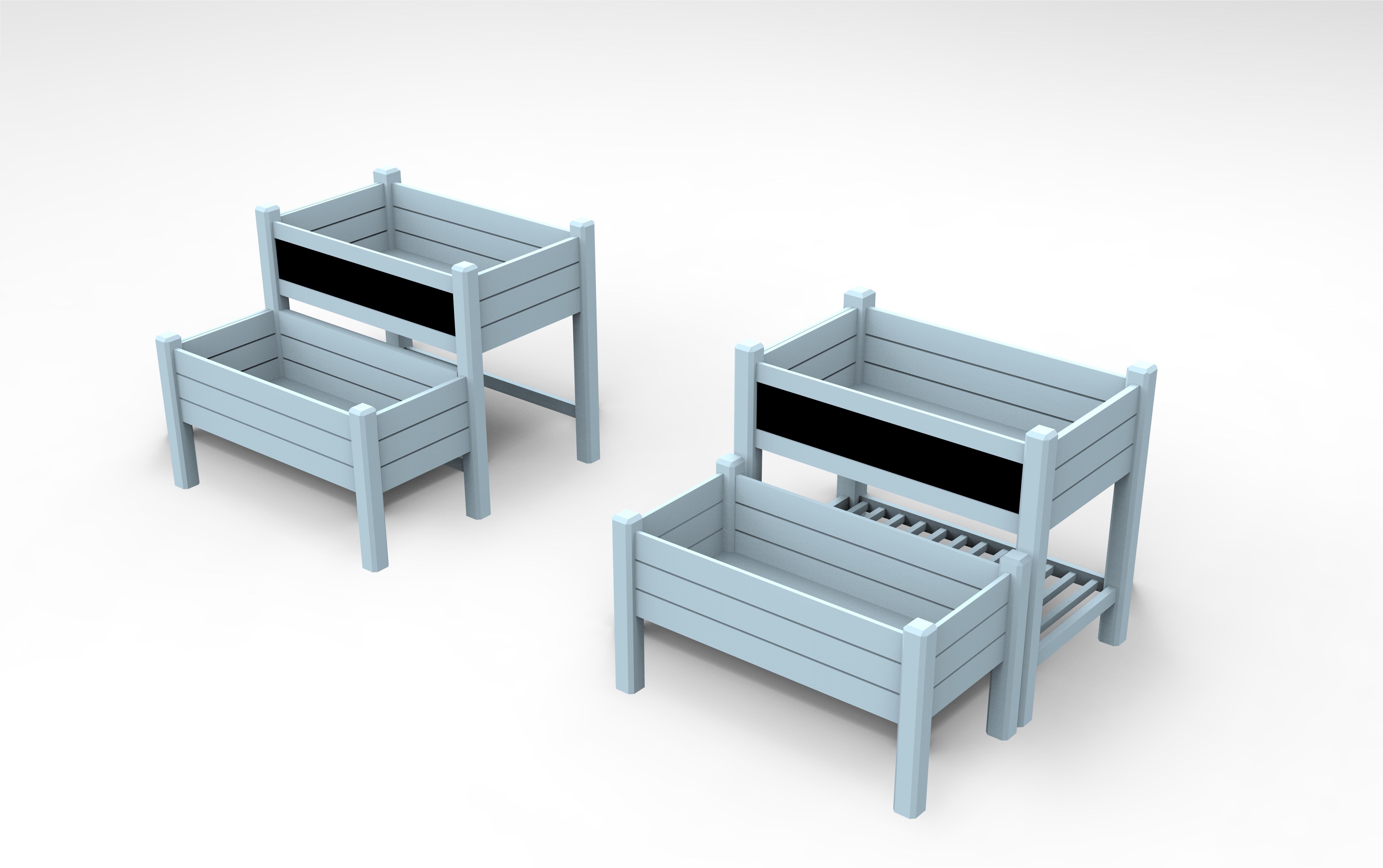 Jardineria pentru pat de grădină ridicată pentru copii