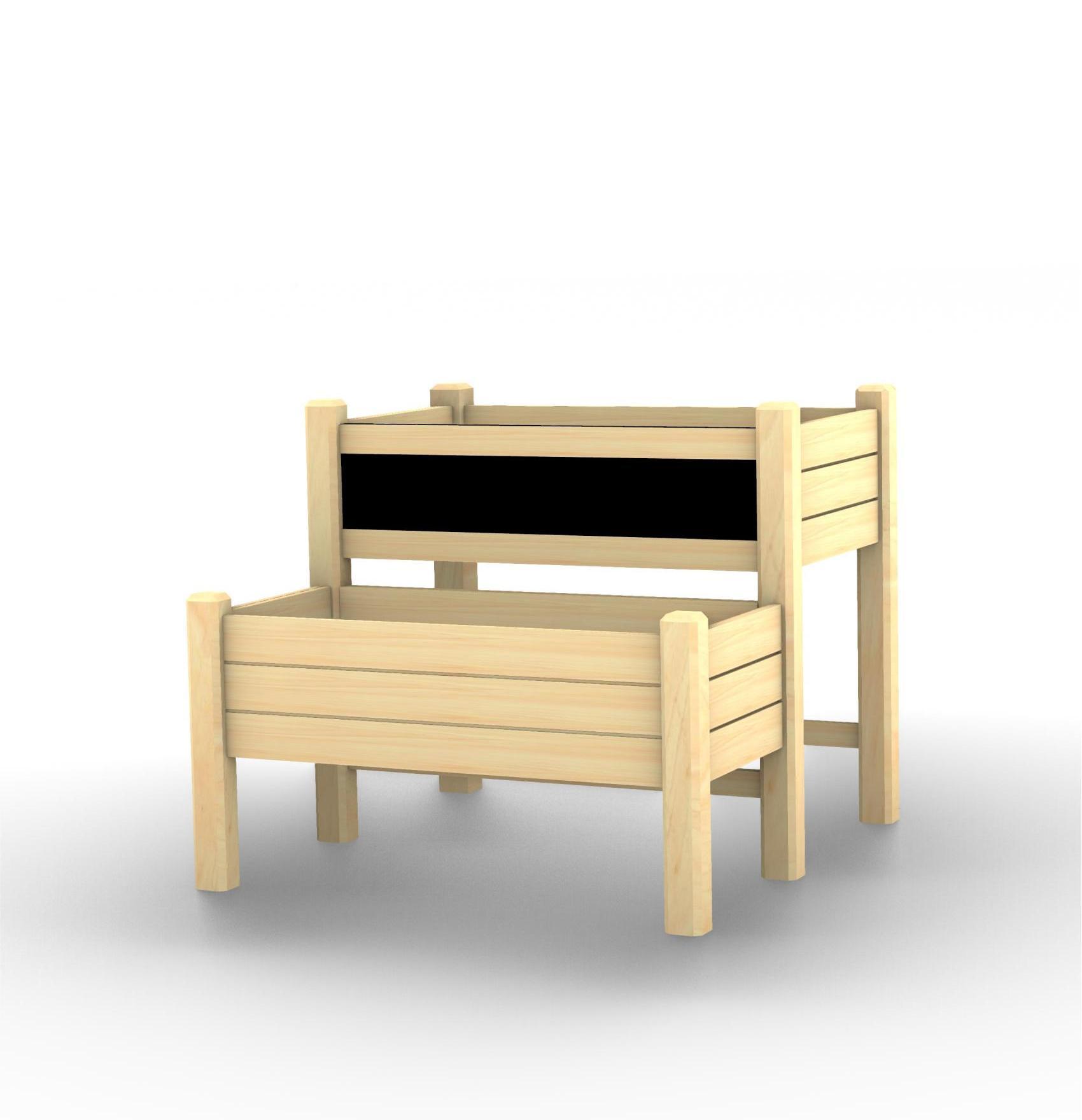 Jardineria pentru pat de grădină ridicată pentru copii