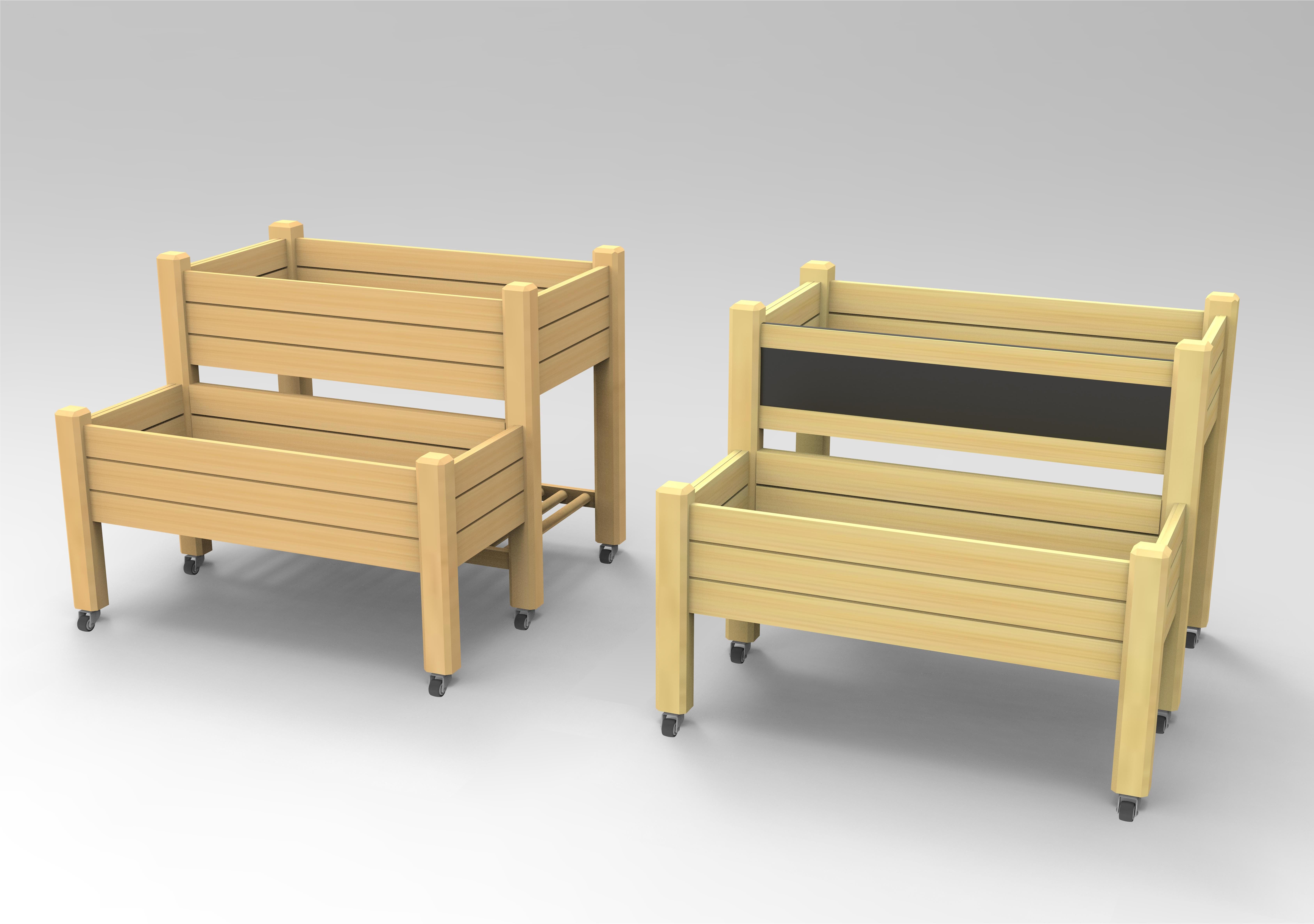 Jardineria pentru pat de grădină ridicată pentru copii