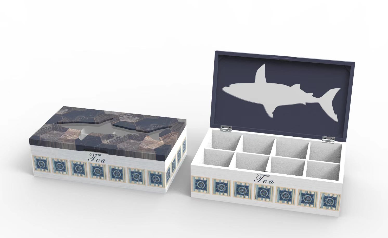 Lixincrafts decor sanctuar pe litoral, decor în stil mare, cutie de ceai