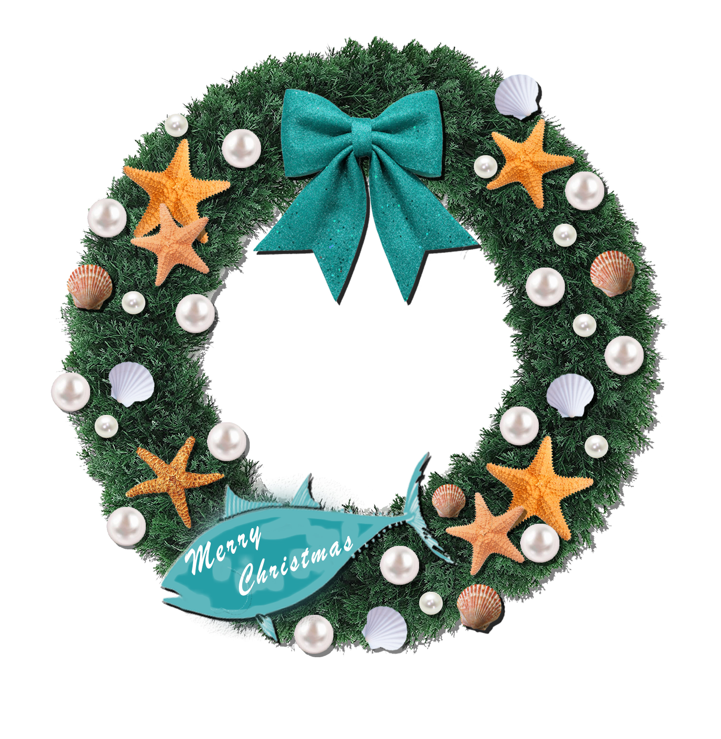 Lixincrafts decor sanctuar pe litoral, decor în stil mare, coroană de scoici