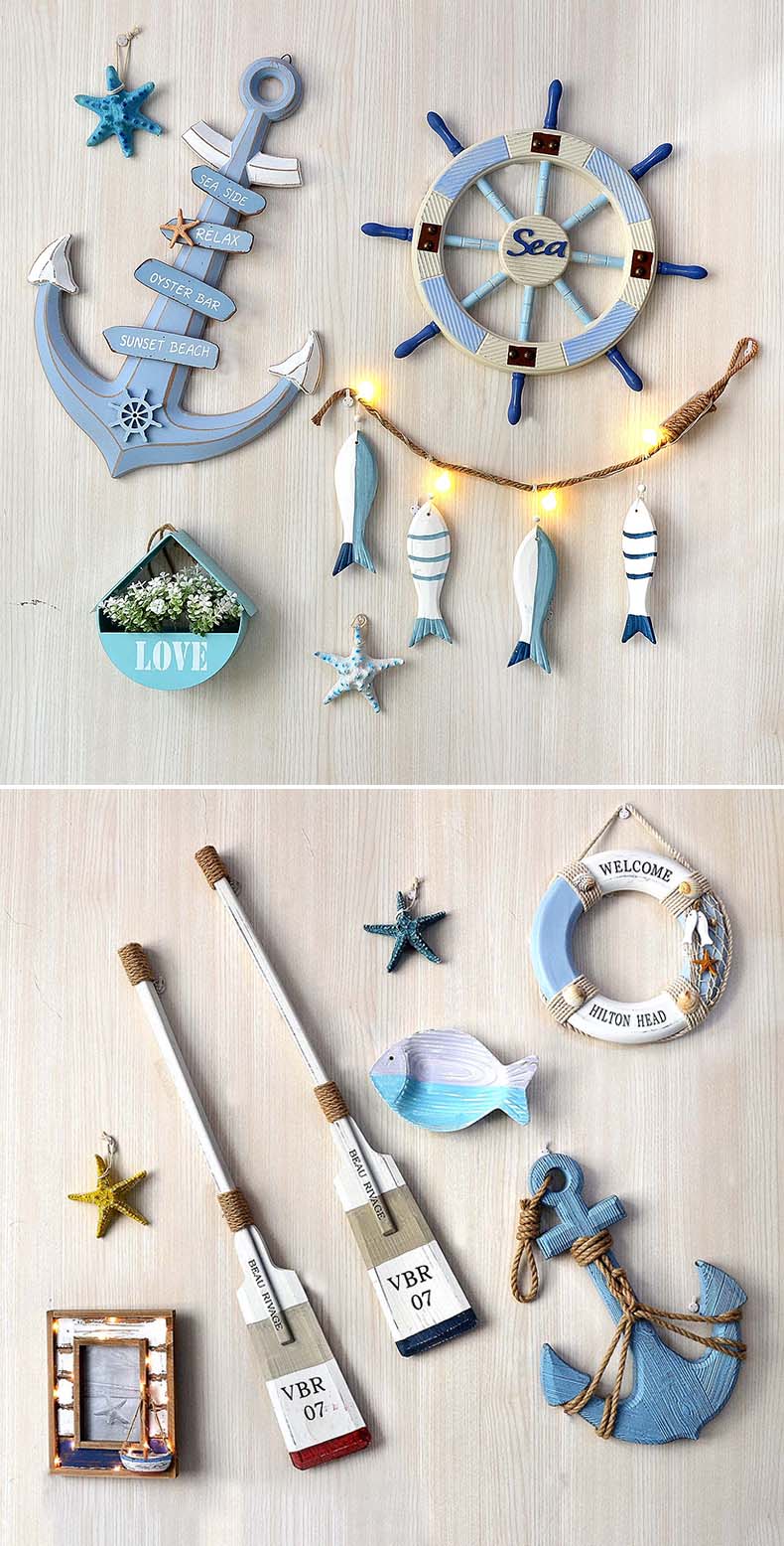 Lixincrafts decor sanctuar pe litoral, decor în stil mare, roată de navă