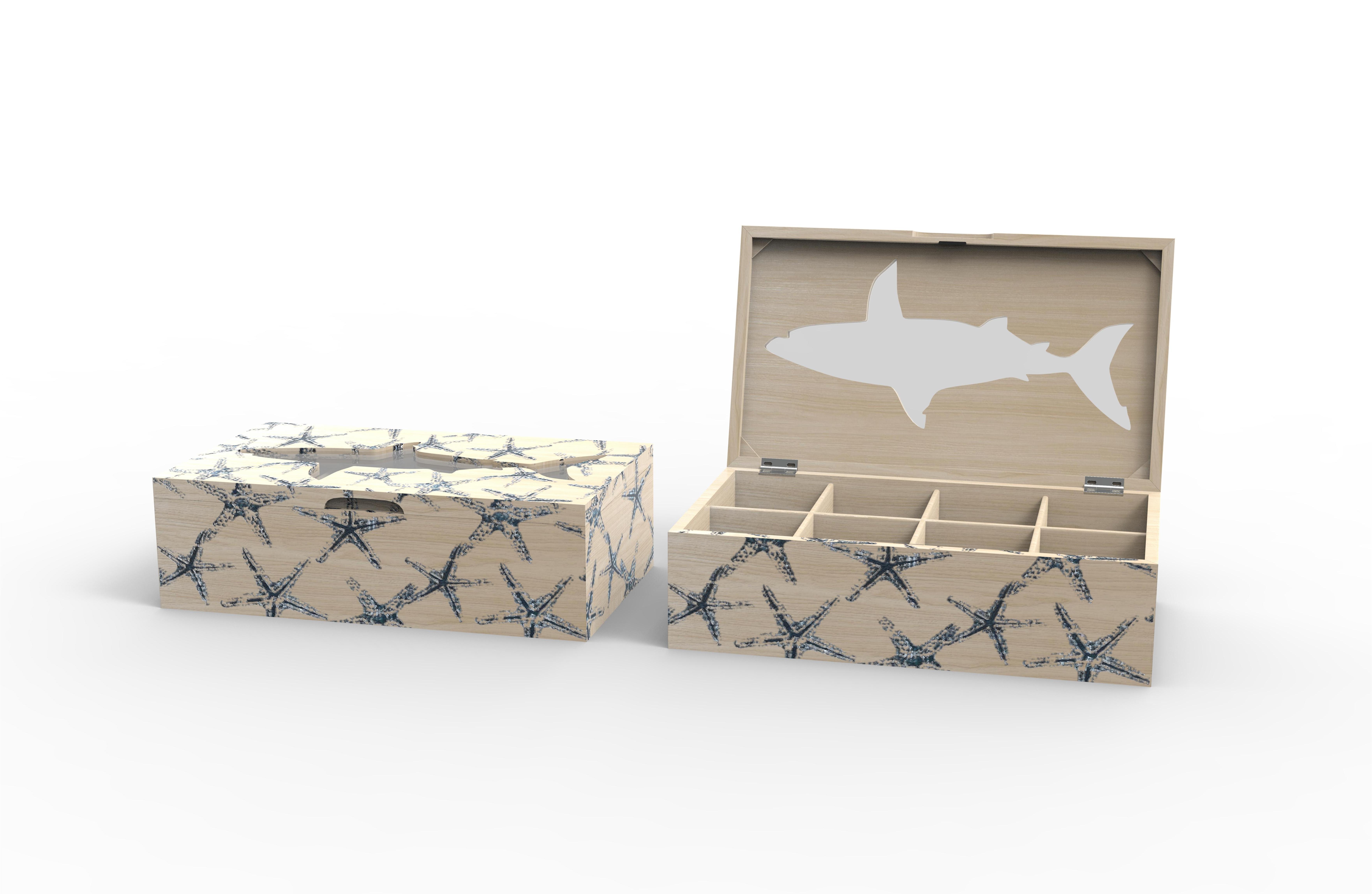 Lixincrafts decor sanctuar pe litoral, decor în stil mare, cutie de ceai