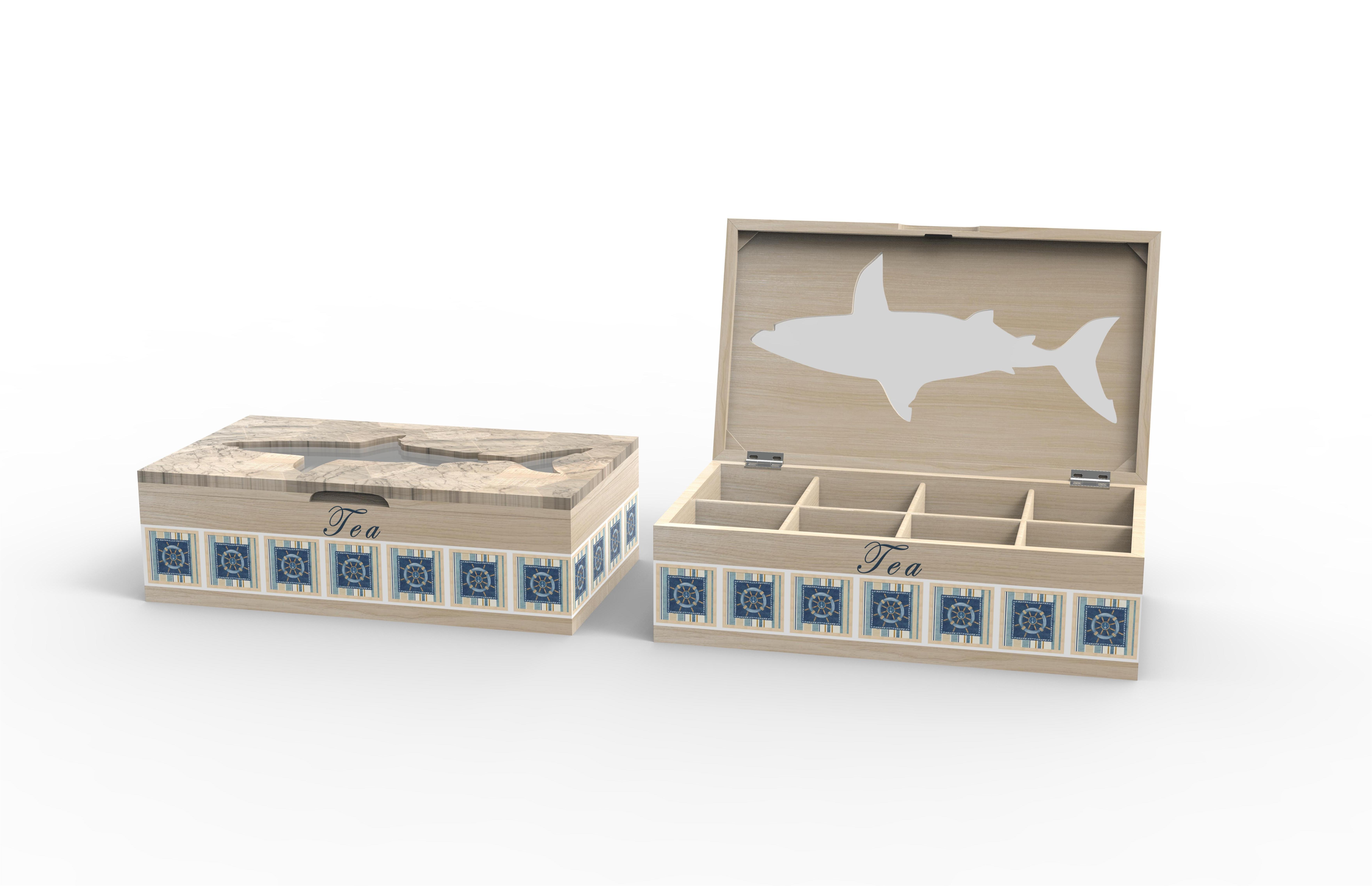 Lixincrafts decor sanctuar pe litoral, decor în stil mare, cutie de ceai